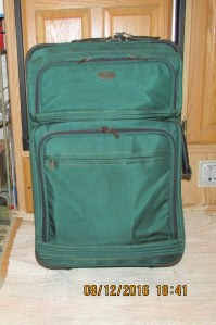 Suitcase all zipped up