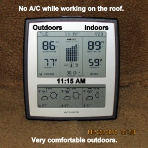 Temperature at eleven-fifteen