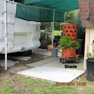 Garden Tower in shade