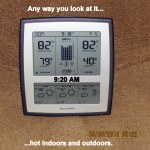 Temperature at eight-thirty