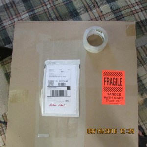Package taped and label added