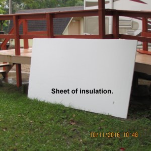 Sheet of insulation