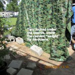 Bottom tucked and weighted