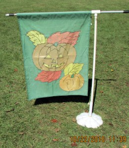 Jack-O-Lantern garden flag
