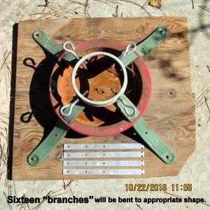 Tree base and branches