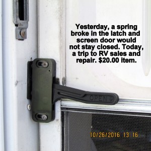 New screen door latch