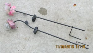 Discarded solar lights before makeover