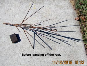 Before sanding off rust