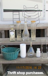 Thrift shop purchases