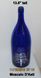 Beautiful blue bottle