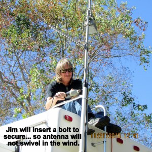 Jim fixing antenna