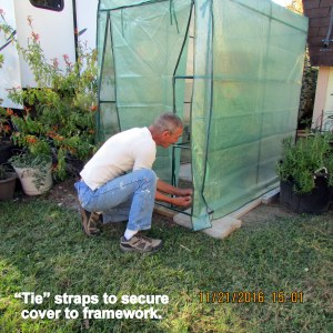 Tie straps to secure