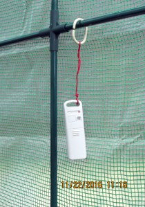 Sensor for indoor-outdoor thermometer