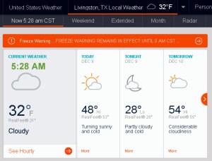 AccuWeather at five-thirty