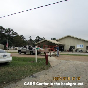 CARE Center in the background