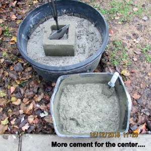 More cement for the center