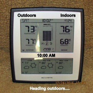 Temperature at ten AM