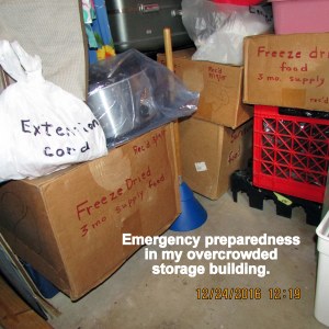 Emergency preparedness in my overcrowded storage building