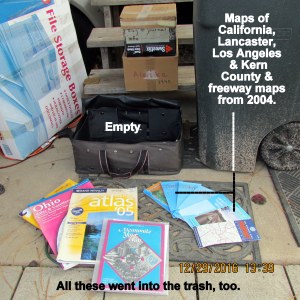 Empty container that held maps