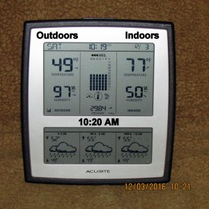 Temperature at ten-twenty