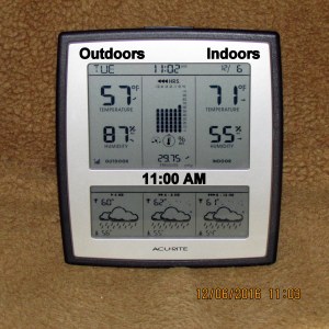 Temperature at eleven