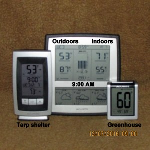 Three thermometers