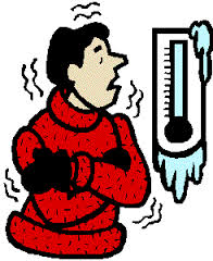 Looking at freezing thermometer