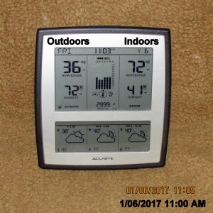 Temperature at eleven AM