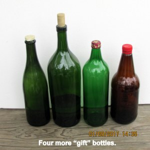 Four gift bottles