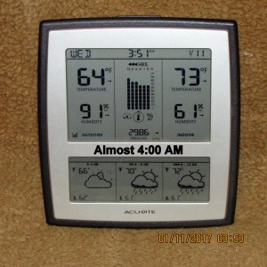 Almost four AM Jan eleven