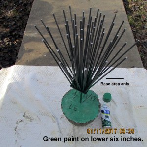 Green spray paint