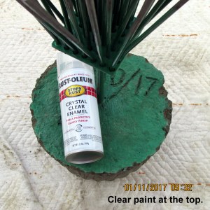 Clear spray paint