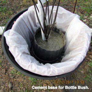 Cement in select area