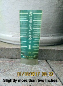 More than two inches of rain 