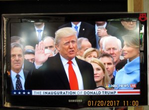 Trump taking oath of office