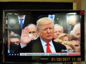 Donald Trump taking oath of office (2)