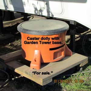 Caster dolly and Garden Tower base