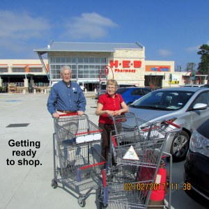 Getting ready to shop