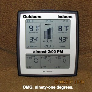 Temperature at two PM