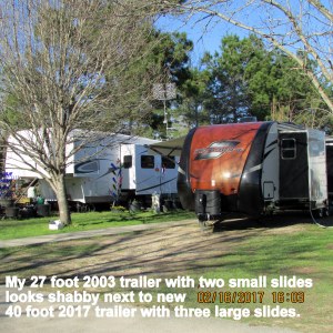 Neighbor's trailer set up