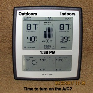 Time to turn on the A/C