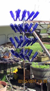 Blue bottles tree